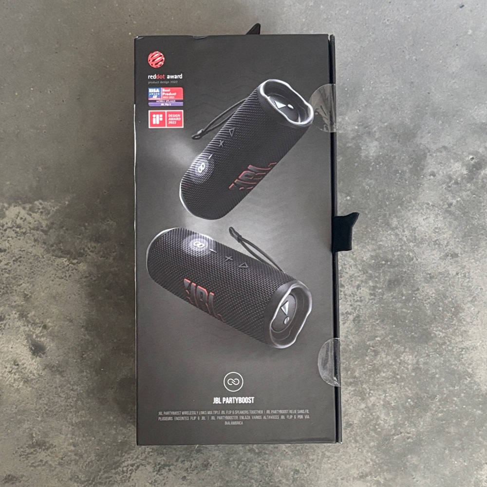 JBL by Harman Flip 6 Portable Waterproof Speaker - Black new